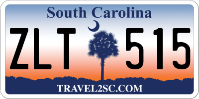 SC license plate ZLT515