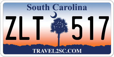 SC license plate ZLT517