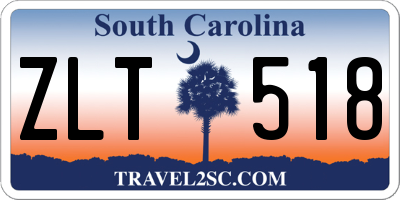 SC license plate ZLT518