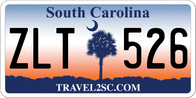 SC license plate ZLT526