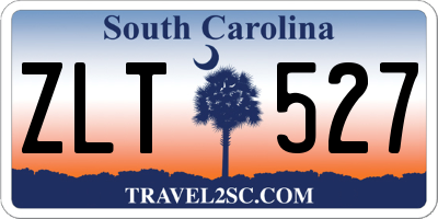 SC license plate ZLT527
