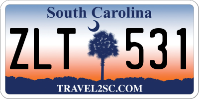 SC license plate ZLT531