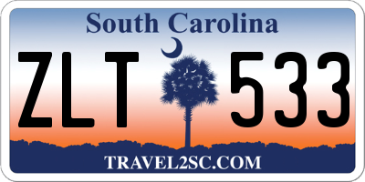 SC license plate ZLT533
