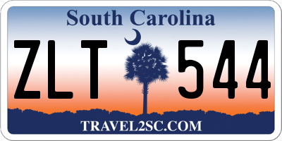 SC license plate ZLT544