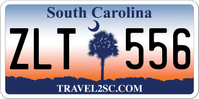 SC license plate ZLT556