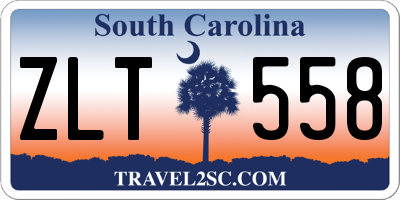 SC license plate ZLT558