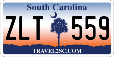 SC license plate ZLT559
