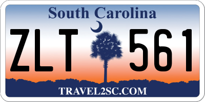 SC license plate ZLT561