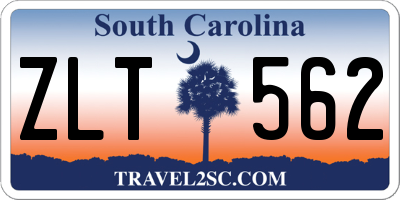 SC license plate ZLT562