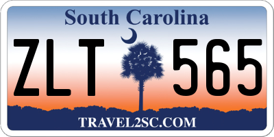 SC license plate ZLT565