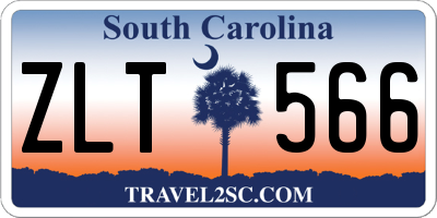 SC license plate ZLT566