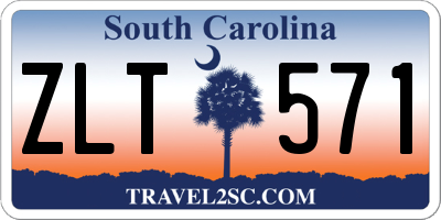 SC license plate ZLT571