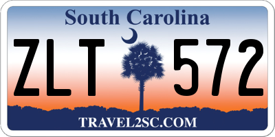SC license plate ZLT572