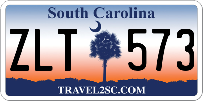 SC license plate ZLT573