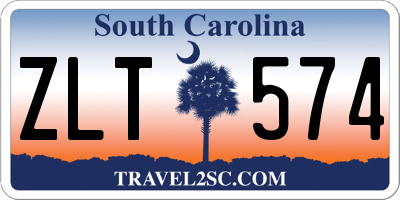 SC license plate ZLT574