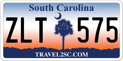 SC license plate ZLT575