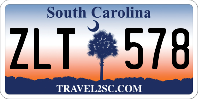 SC license plate ZLT578