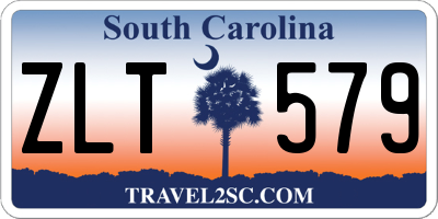 SC license plate ZLT579