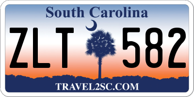 SC license plate ZLT582