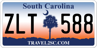 SC license plate ZLT588