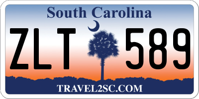 SC license plate ZLT589