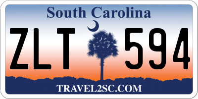 SC license plate ZLT594