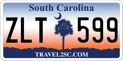SC license plate ZLT599