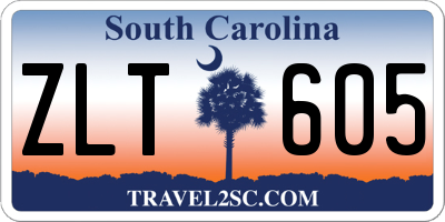 SC license plate ZLT605