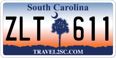 SC license plate ZLT611