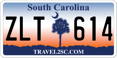SC license plate ZLT614