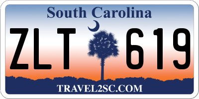 SC license plate ZLT619