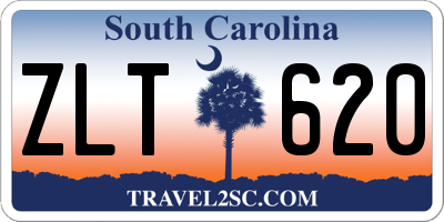 SC license plate ZLT620