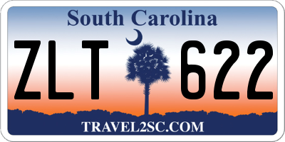 SC license plate ZLT622