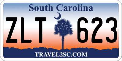 SC license plate ZLT623