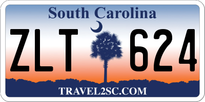 SC license plate ZLT624