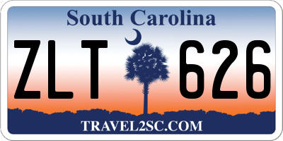 SC license plate ZLT626
