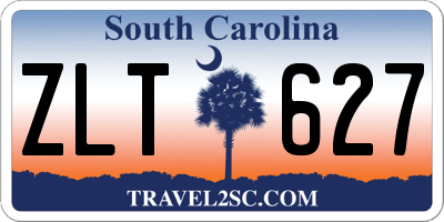 SC license plate ZLT627