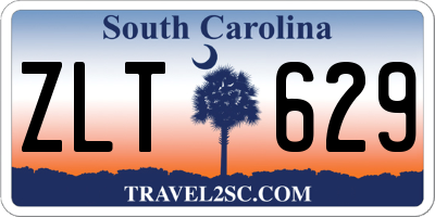 SC license plate ZLT629