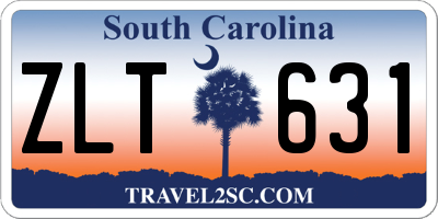 SC license plate ZLT631