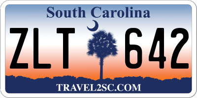 SC license plate ZLT642