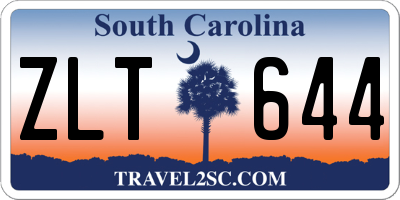 SC license plate ZLT644