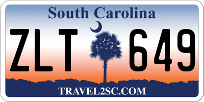 SC license plate ZLT649