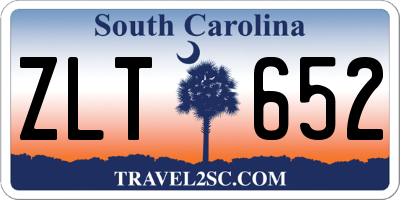SC license plate ZLT652