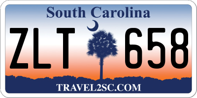 SC license plate ZLT658