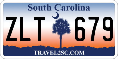 SC license plate ZLT679