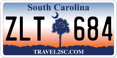 SC license plate ZLT684
