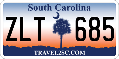 SC license plate ZLT685