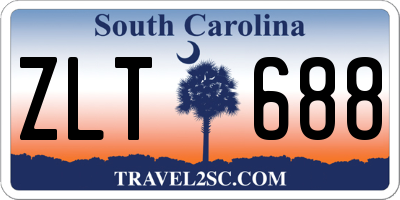 SC license plate ZLT688