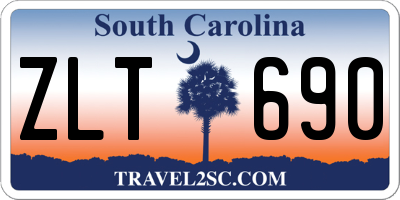 SC license plate ZLT690