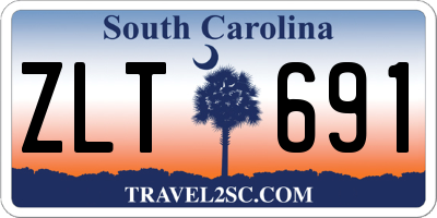 SC license plate ZLT691
